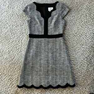 Kate Spade Black and White Tweed Dress